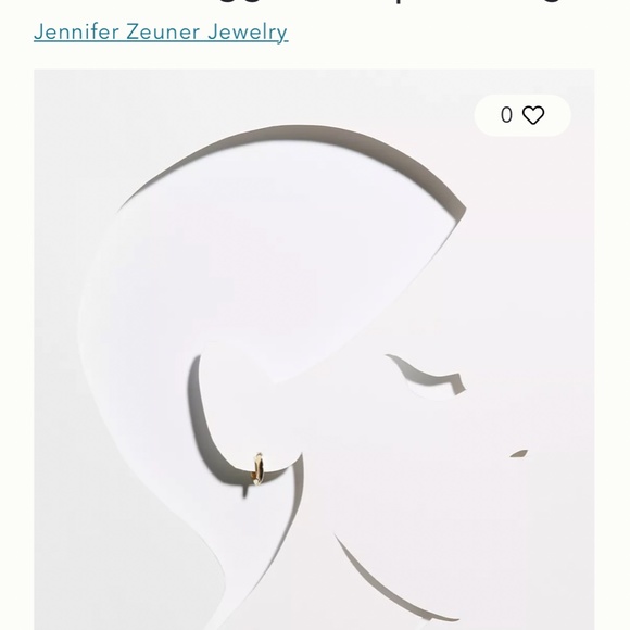 Farrah Huggie hoop earrings - Picture 3 of 3